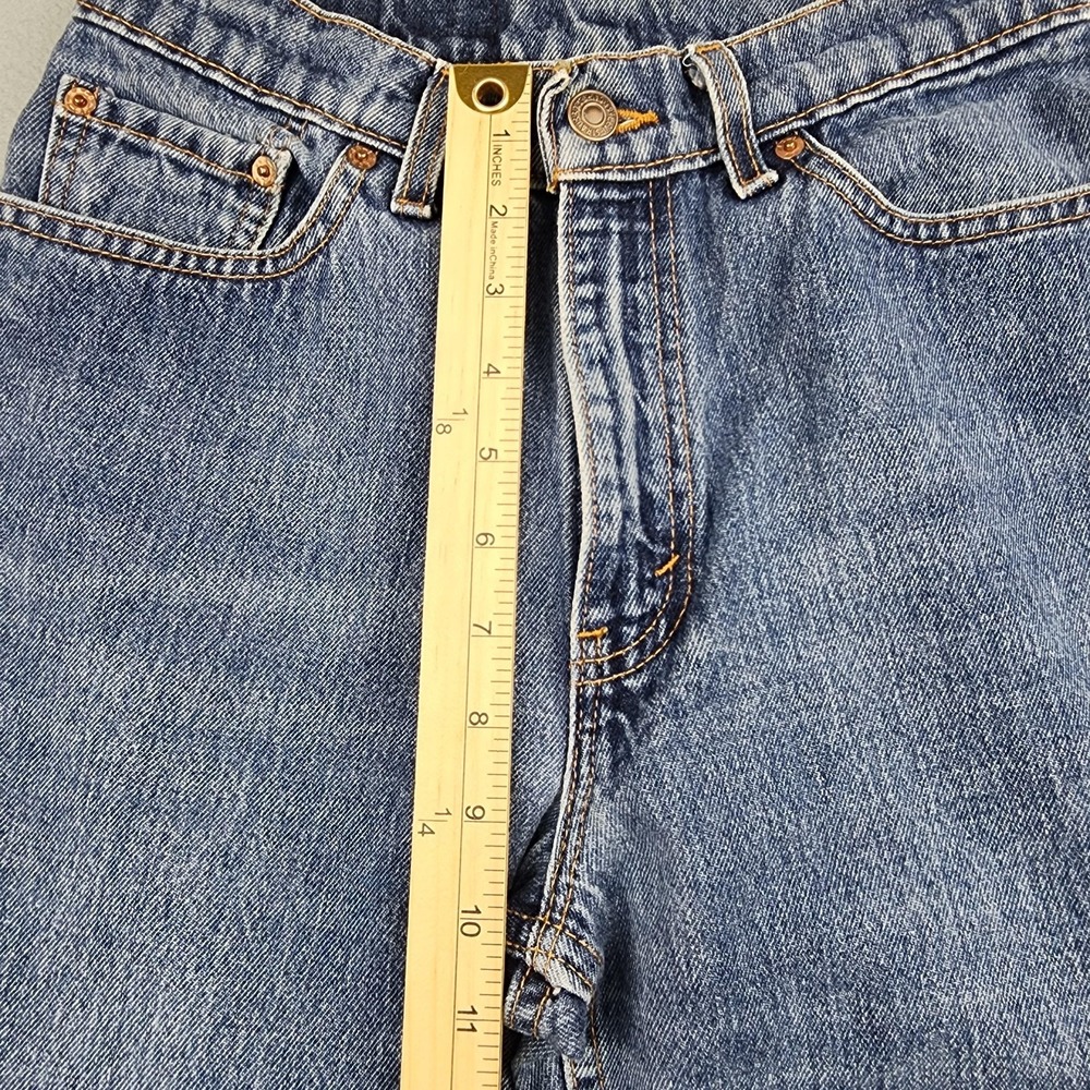 Vintage Levi's 512 Slim Tapered Jeans Juniors 9 Blue High Rise Denim USA 90s - Picture 6 of 12